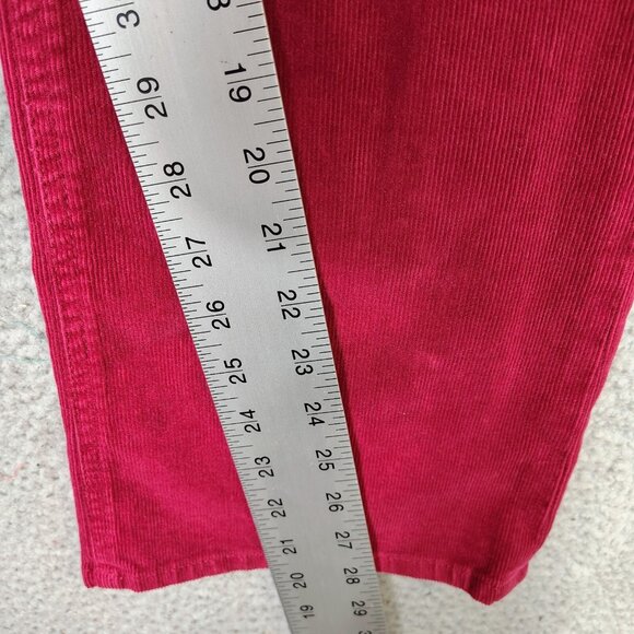 J.Crew Pants Women 29 Pink Corduroy Stretch High-Rise Straight Leg Classic Retro - Picture 4 of 11